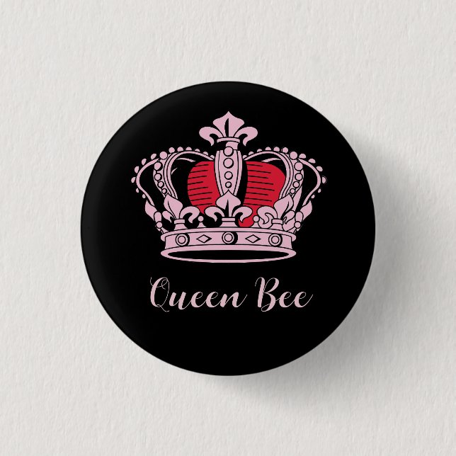 Customisable Princess Queen Crown 3 Cm Round Badge (Front)