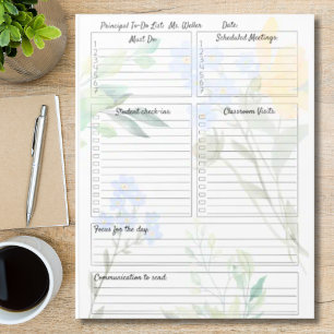 Customisable Principal To-Do List  Notepad