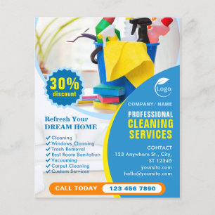 Customisable Professional Cleaning Services  Flyer