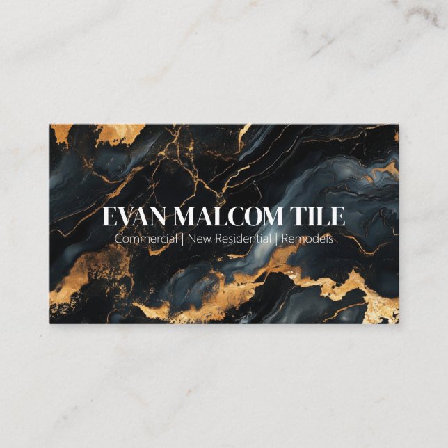 Customisable Professional Tile Business Card (Front)