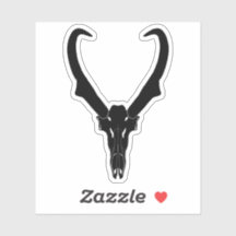 Customisable Pronghorn Skull