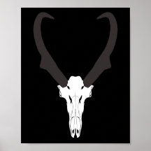 Customisable Pronghorn Skull
