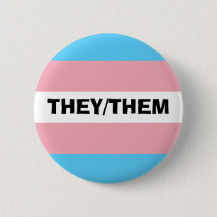 Customisable Pronoun 6 Cm Round Badge