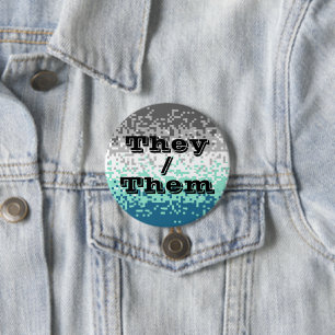 Customisable Pronoun Frayromantic Pride Flag 7.5 Cm Round Badge