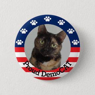 Customisable Proud DemoCAT 6 Cm Round Badge