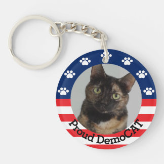 Customisable Proud DemoCAT Key Ring