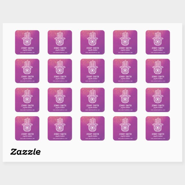 Customisable Psychic Hamsa Stickers (Sheet)