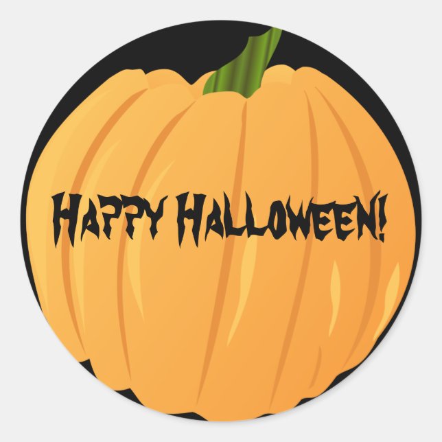 Customisable Pumpkin Stickers (Front)