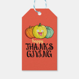 Customisable Pumpkin Thanksgiving Gift Tags