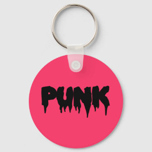 Customisable Punk Drip Front Key Ring