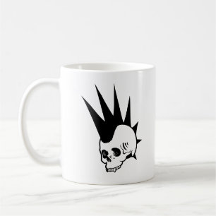 Customisable Punk Jawless Skull Coffee Mug