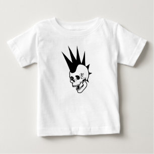 Customisable Punk Skull Baby T-Shirt