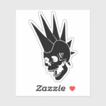 Customisable Punk Skull Version 2