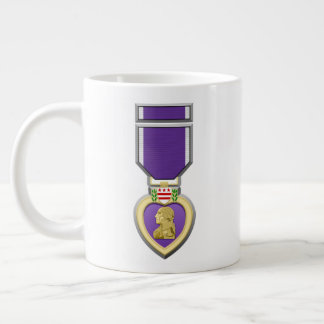 Customisable Purple Heart Medal 20oz Large Coffee Mug