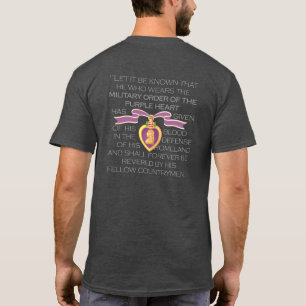 Customisable "PURPLE HEART RIBBON" T-Shirt