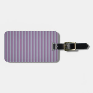 Customisable Purple Stripes Luggage Tag