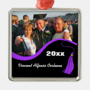 Customisable Purple Tassel Graduation Ornament