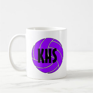 Customisable Purple Volleyball Coffee Mug