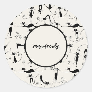 Customisable Purr-fectly Cat Sticker