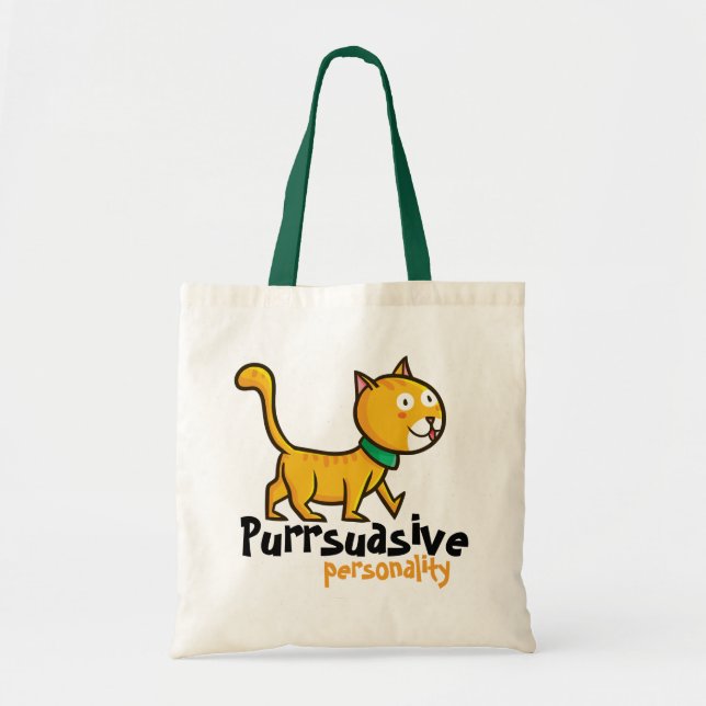 Customisable Purrsuasive Persoanlity Tote Bag (Front)