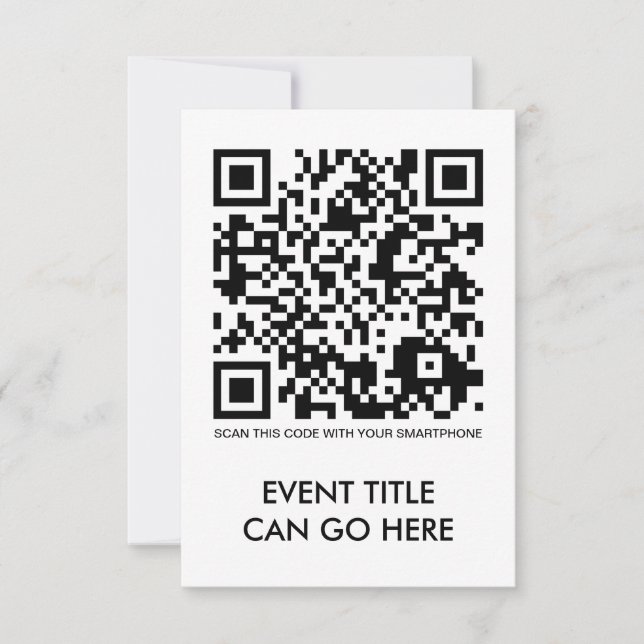 customisable QR code (Front)