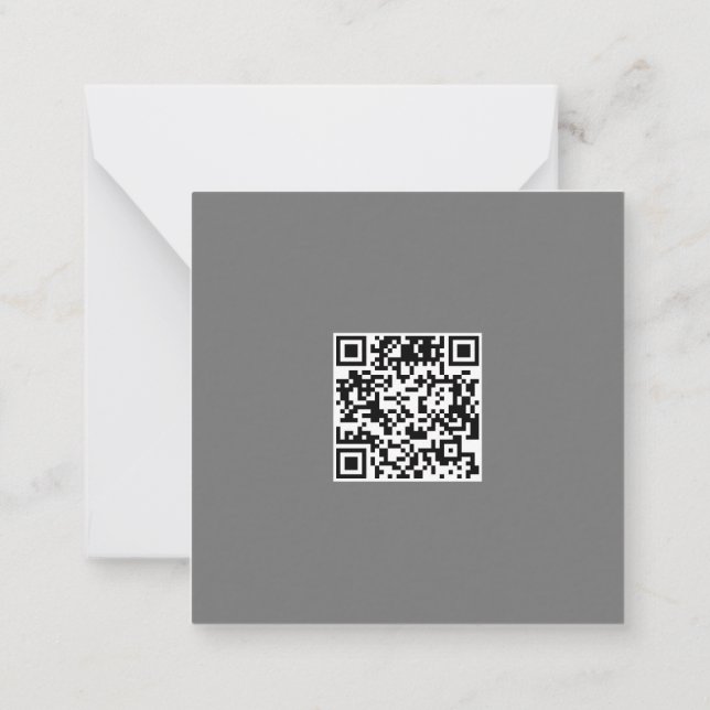 Customisable Qr code and logo Holiday Card (Back)