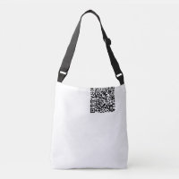 Customisable QR Code Black & White Abstract Geek