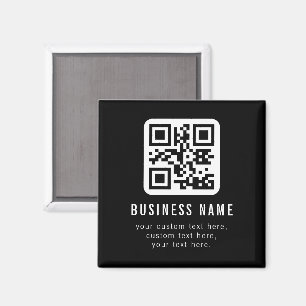 Customisable QR Code & Editable Text Design Magnet