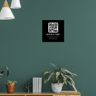 Customisable QR Code & Editable Text Design Poster