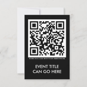 customisable QR code Invitation