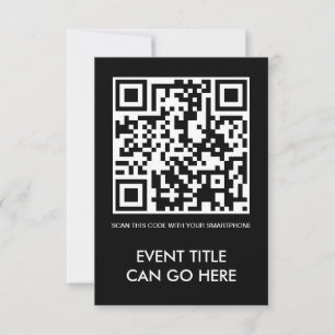 customisable QR code Invitation