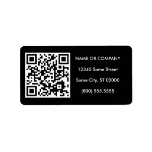 customisable QR code Label