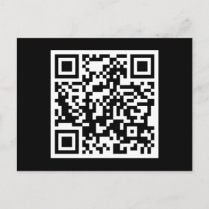 customisable QR code Postcard