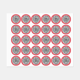 Customisable QR Code Stickers for Traders"