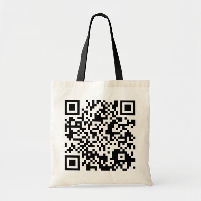 customisable QR code Tote Bag (Front)
