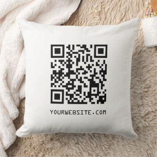 Customisable QR Code Your Webpage Link Cushion