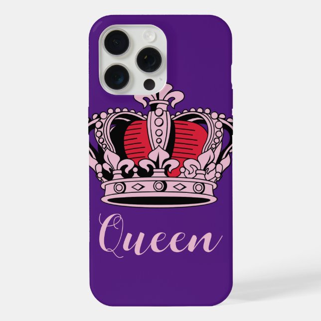 Customisable Queen Crown iPhone Case (Back)