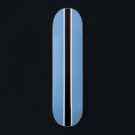 Customisable Racers Stripe Edition Skateboard<br><div class="desc">A fun cool board for the skateboard fan of the family! Features cool black, blue, and white stripe pattern. Fully customisable to add names, images, and more if desired. Enjoy!</div>