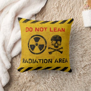 Customisable Radiation Area Warning Cushion
