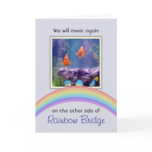 Customisable Rainbow Bridge Pet Memorial