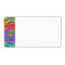 Customisable RAINBOW STRIPES LABEL (side)
