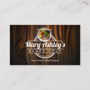 Customisable Ramen Soup business cards