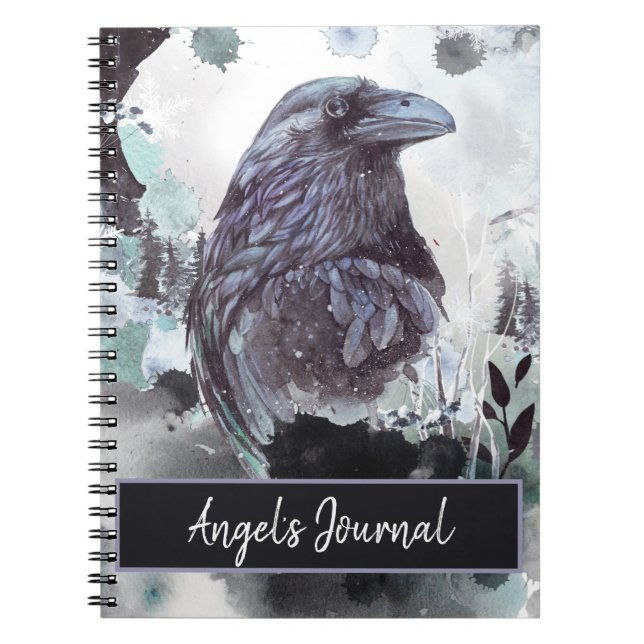 Customisable Raven Journal Notebook (Front)