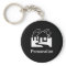 Customisable real estate houses symbol keychain