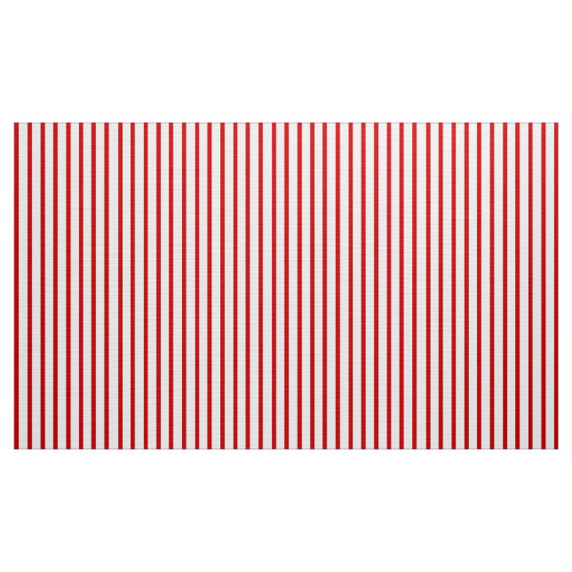 Customisable Red and White Striped Fabric (Yard)