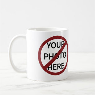 Customisable Red Ban Circle No Symbol Coffee Mug