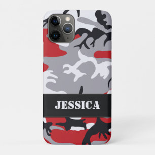 Customisable Red Camo iPhone 4 Case