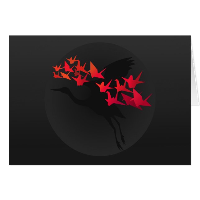 Customisable: Red cranes (Front Horizontal)