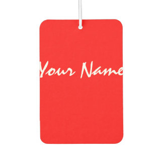 Customisable Red Heart Car Air Freshener