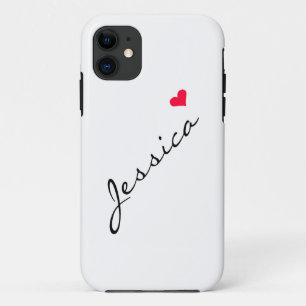 Customisable Red Heart iPhone Case